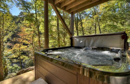 Cashes Valley House | Creekside Bend - Creekfront on Fightingtown Creek - Hot Tub, Outdoor Fireplace, Game Room, Views, Creekside Fishing Access - Fig