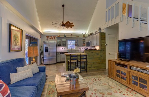 Walnut Mountain Cabin | Creekside cabin with private hot tub, shared pool & tennis