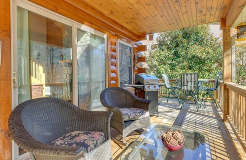 Waynesville House | Creekside Cabin with Fire Pit and Grill on Hemphill