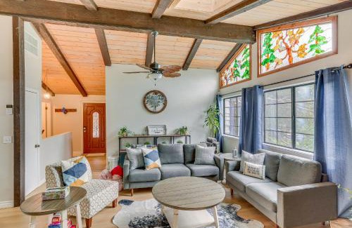 Crestline House | Crestline Home with Private Hot Tub Steps to Lake!