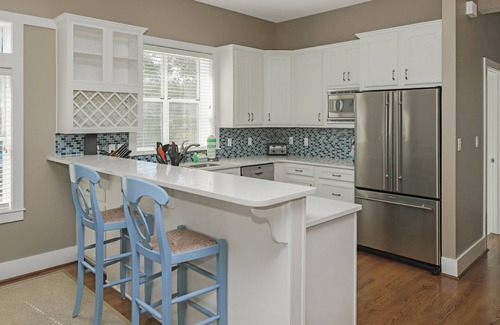 Crystal Shores House | Crystal Beach ~ Short Walk to the Beach ~ Open Living Area ~ Outdoor Seating