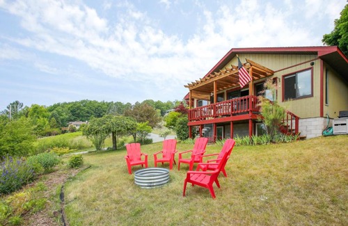 Beulah House | Crystal Lake Vacation Rental, 3 Mi to Betsie River