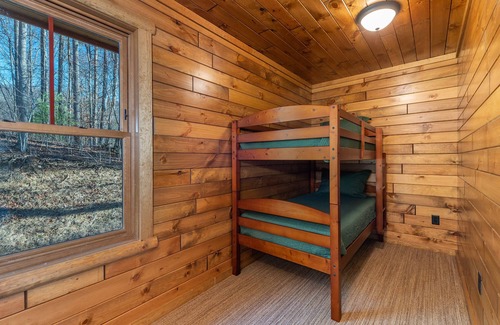 Mars Hill Cabin | Cubs Den Cabin Deck, Fire Pit and Year round Mountain Views!