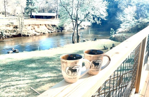 Franklin Cabin | Cullasaja River front Cabin with game room in the Smokey Mountains Franklin NC