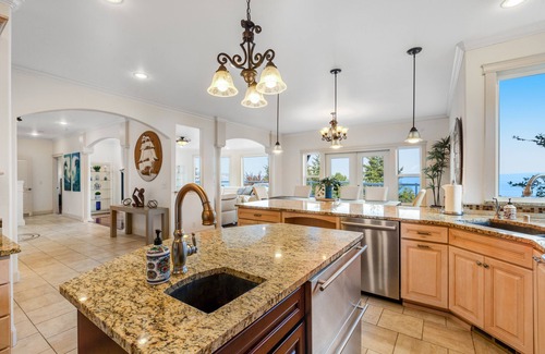 Coupeville House | Custom estate with Puget Sound views, dual masters, fireplace, beach access