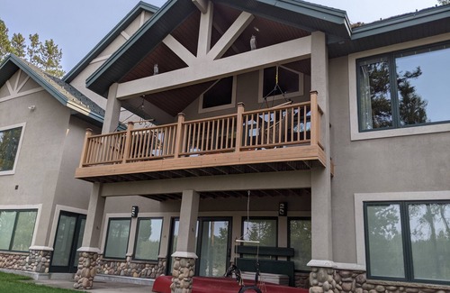 Island Park Cabin | Custom lake cabin, private boat dock, firepit, 45 min. from Yellowstone Park.