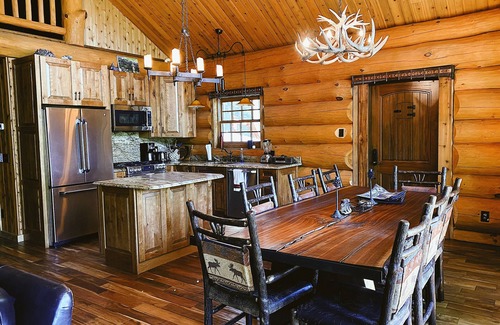 Bolton Landing House | Custom lake view log home 100 feet from the waters edge
