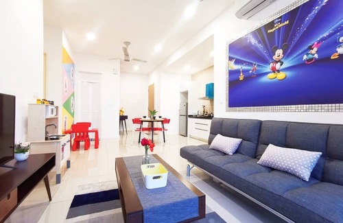 Medini Apartment | D'Pristine Disney Suites (6pax) @ JB City Homestay