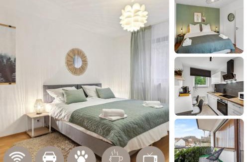 Bad Ems Apartment | DDHomes LahnLiebe App 01 - Balkon,Therme,SmartTV