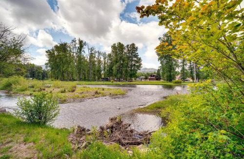 Elk Meadows House | Deck and Fire Pit Yakima River Retreat in Cle Elum