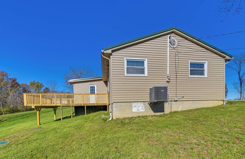 Owenton House | Deck w/Scenic Wooded Views: Home in Owenton!