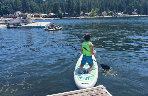 Loon Lake House | Deer Lake Cabin Retreat with private beach access - quiet clean lake!