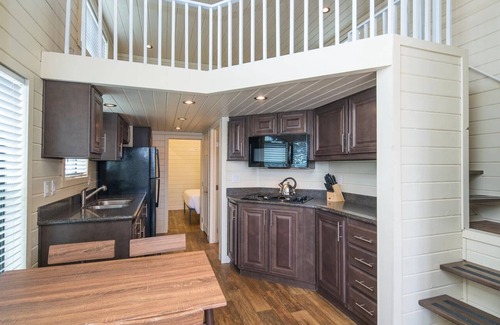 Camp Verde Cabin | Deluxe Cabin Sleeps 6 (1 Bedroom w/loft and sofa sleeper) at Resort