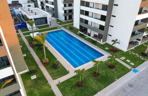 Villa Marina Apartment | Depa privado con alberca de olas - Marina C 408