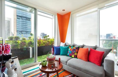 Miguel Hidalgo Apartment | Departamento mexicano en Polanco. Pool - gym - parking