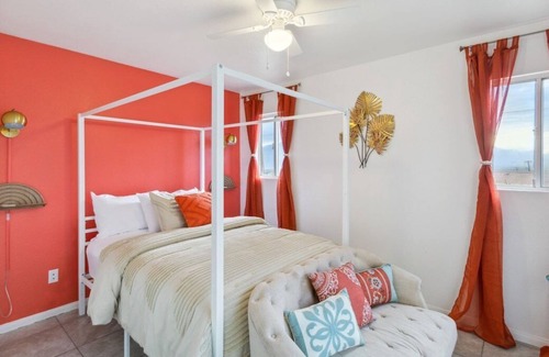 Desert Hot Springs House | Desert Haven · Outdoor Patio w/Fire Pit Minutes From Palm Springs