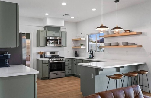 Indio Apartment | Desert Skyline | Luxury Pool + Sunken Firepit Area