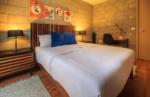 Downtown Guadalajara Apartment | Designer Loft w Gym Coworking 2BD