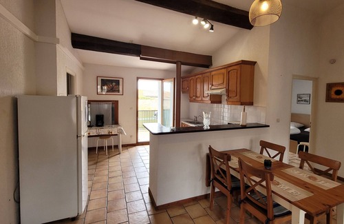 Agde Apartment | Desirable 2nd floor town house apartment, sleeps 5-6. Roof terrace and parking.