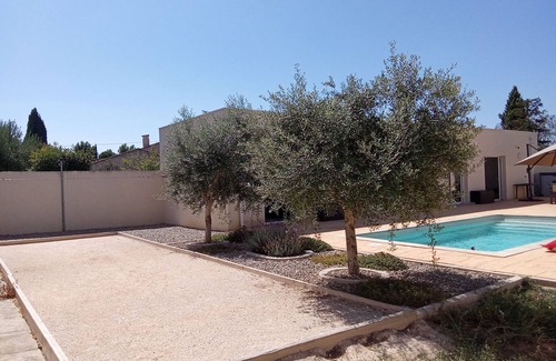 Lignan-sur-Orb House | Detached house with private air-conditioned swimming pool pétanque court