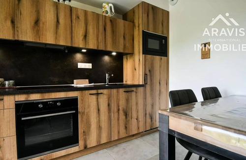 Le Chinaillon Apartment | Diamond Black 001: Ferienwohnung 4 Personen, Skipiste Blick