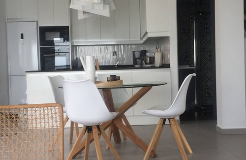 Torre de Benagalbon Condo | Direct on the beach, sea. Great sea views and garden. Renovated penthouse