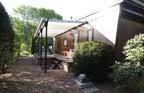 Marum Ski Chalet | Direct op grens van Friesland,Groningen en Drenthe tegen bos gelegen