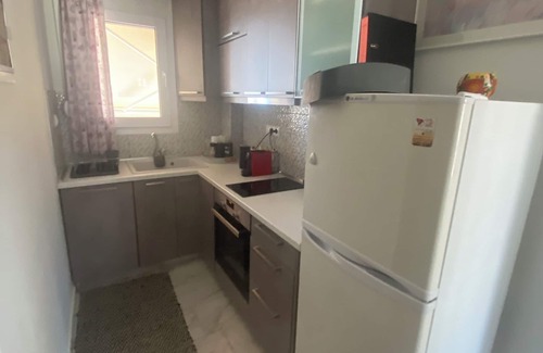 Leptokaria Apartment | Direkt am Meer, Neubau, 2-zimmer, Küche und Bad