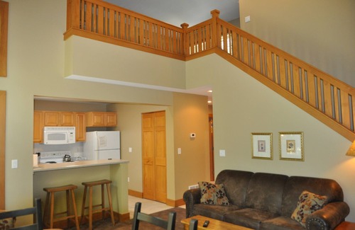 Boyne Falls Condo | Disciples Condo/Beautiful wooded setting, Golf, beach, resort activities abound