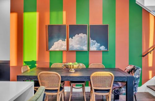 Katie Hill Neighborhood House | Disco Themed Hot Tub & Rooftop Decks in Nashville