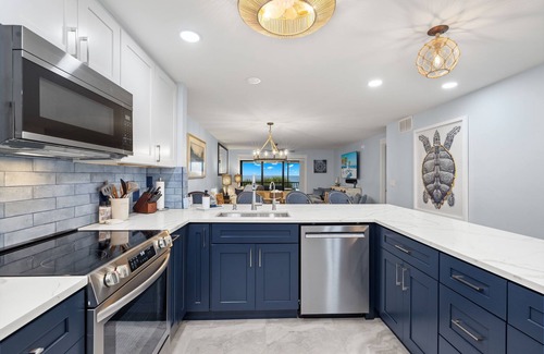 Beachview Country Club Estates Condo | Discover unparalleled luxury in this newly designed Gulf-front condo on Sanibel Island.