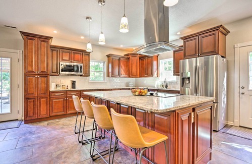 Sunrise Beach House | Dock & Jet Ski Slip: Lakeside Sunrise Beach Home!