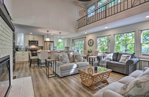 Osage Beach House | Dock, Slide + Fire Pit: Osage Beach Lake House