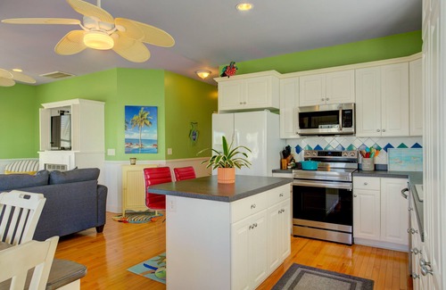 North Topsail Beach House | Dog-friendly beach-view home w/wraparound deck, screened porch and fenced yard