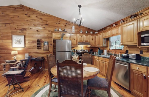 Sautee Nacoochee Cabin | Dog-friendly cabin in the woods w/private hot tub, screened-in deck & BBQ