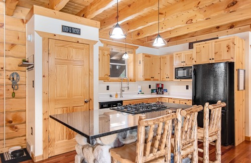 Arkdale House | Dog-friendly cabin on expansive land with a firepit, grill, game room, & W/D