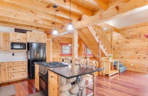 Arkdale House | Dog-friendly cabin on expansive land with a firepit, grill, game room, & W/D