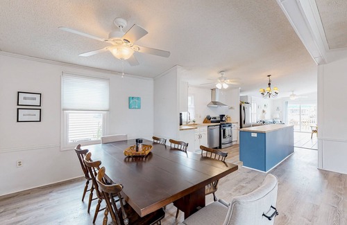 Montego Bay House | Dog-friendly, canal-front home with community pool & tennis, dock, & WiFi