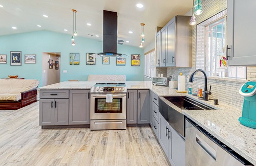 Tucson House | Dog-friendly desert home with an enclosed yard, patio, W/D, & AC - mtn views