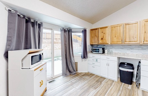 Cimarron Hills House | Dog-friendly home with sunset/mountain view & fireplace - near USAFA/Fort Carson