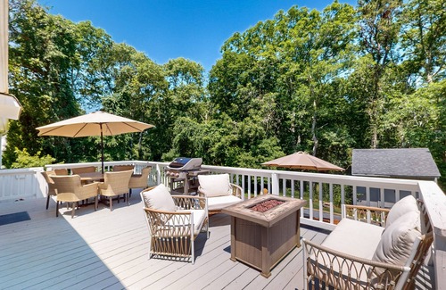 North Falmouth House | Dog-friendly home with 2 firepits & great deck - 1 mile to Megansett Beach