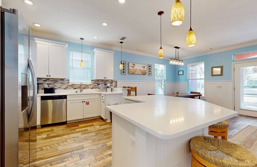 Villages of Crystal Beach House | Dog-friendly home near beach with lagoon pool, hot tub, game room & pool table
