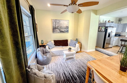 West Dover House | Dog-friendly home with a firepit, furnished deck, game room, & washer/dryer