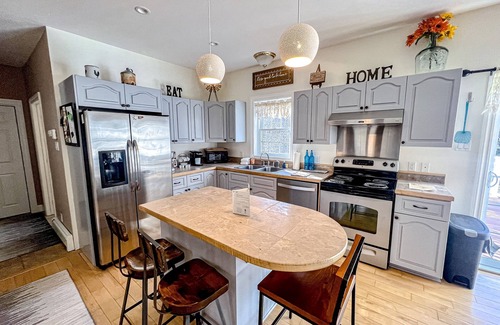 West Dover House | Dog-friendly home with a firepit, furnished deck, game room, & washer/dryer