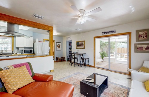 Fort King District House | Dog-friendly home with private pool, patio, outdoor fireplace, washer/dryer, AC