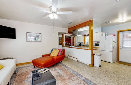 Fort King District House | Dog-friendly home with private pool, patio, outdoor fireplace, washer/dryer, AC