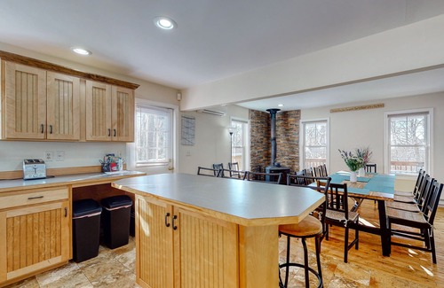 Eidelweiss Village House | Dog-friendly home with large deck, AC, grill, fireplace & beach access