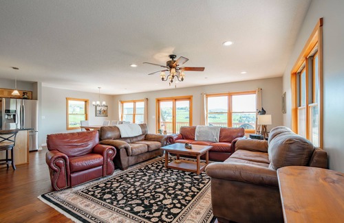 Waterfront Greens House | Dog Friendly Lake Escape w/Dock Slip & Hot Tub