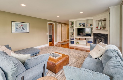 Isle La Motte House | Dog-friendly lake home with private beach, dock, firepit, barn, & treehouse