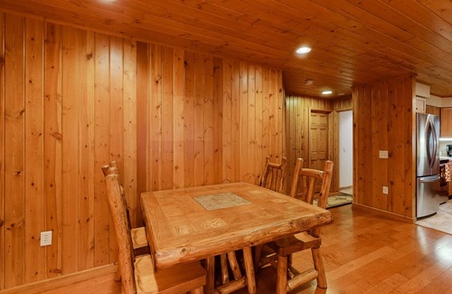Three Lakes Cabin | Dog-friendly lakefront property with dock, boat lift, firepit, & two kitchens